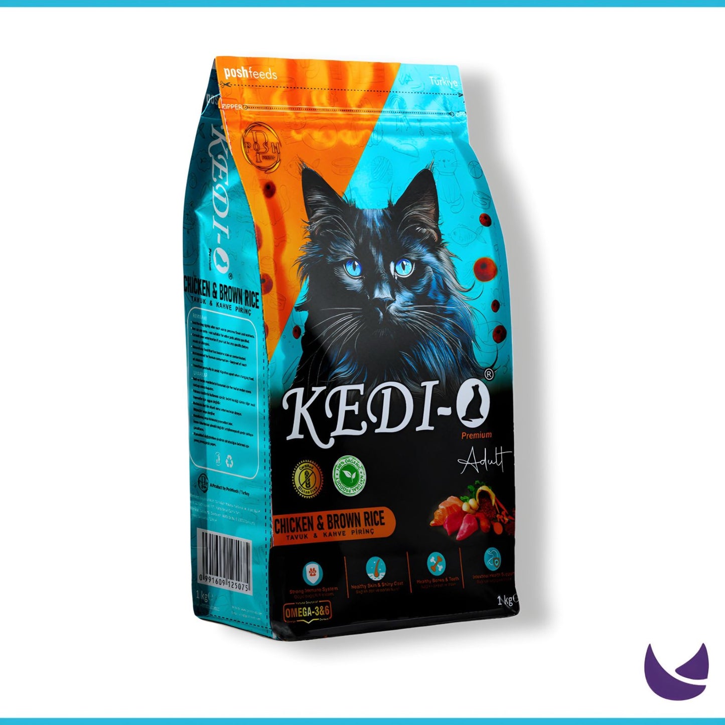 Kedi-O Cat Food Chicken and Brown Rice – 1 KG