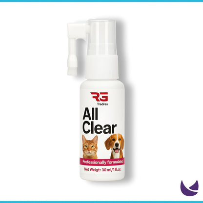 All Clear Ear Drops for Ear Mite Treatment in Cats and Dogs
