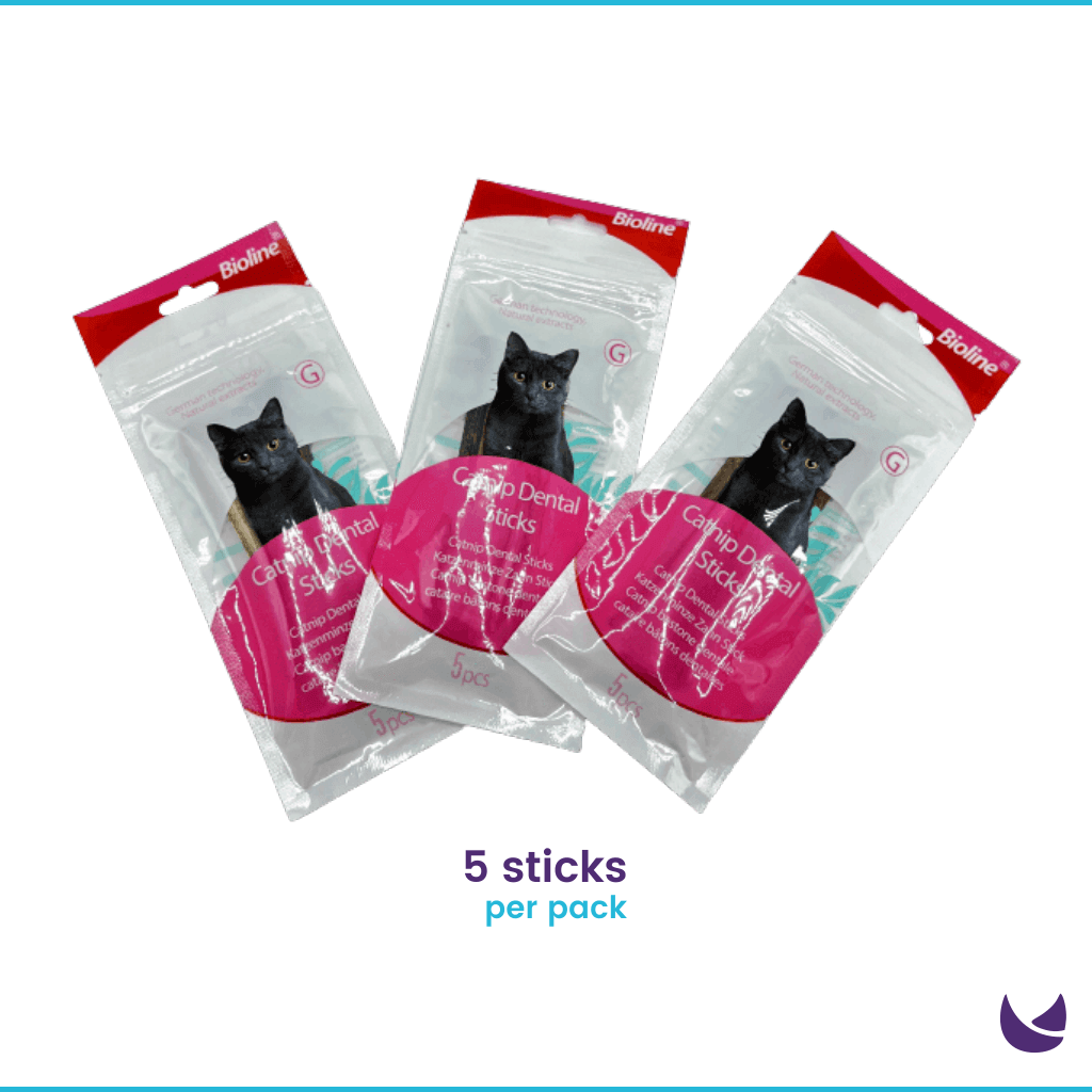 Bioline Catnip Dental Sticks - 5 Pcs Pack