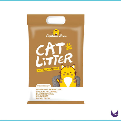 Captain Meow Premium Bentonite Cat Litter 10L 1