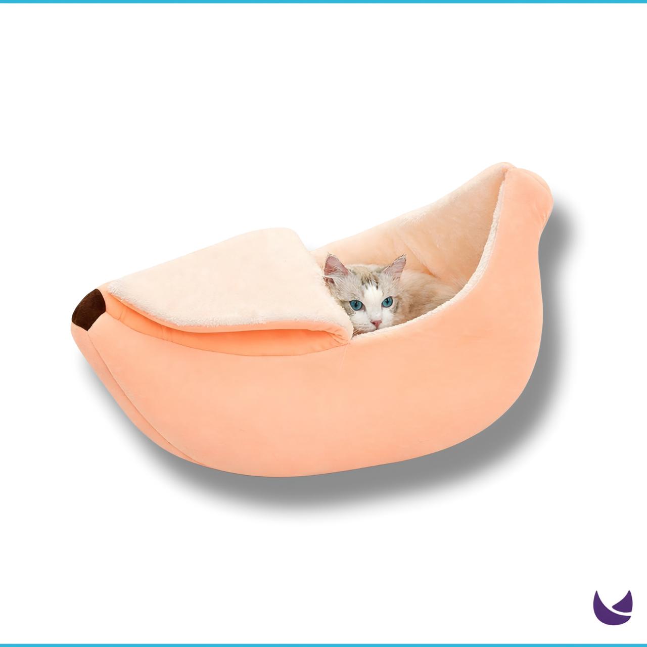 Cat Banana Bed and House