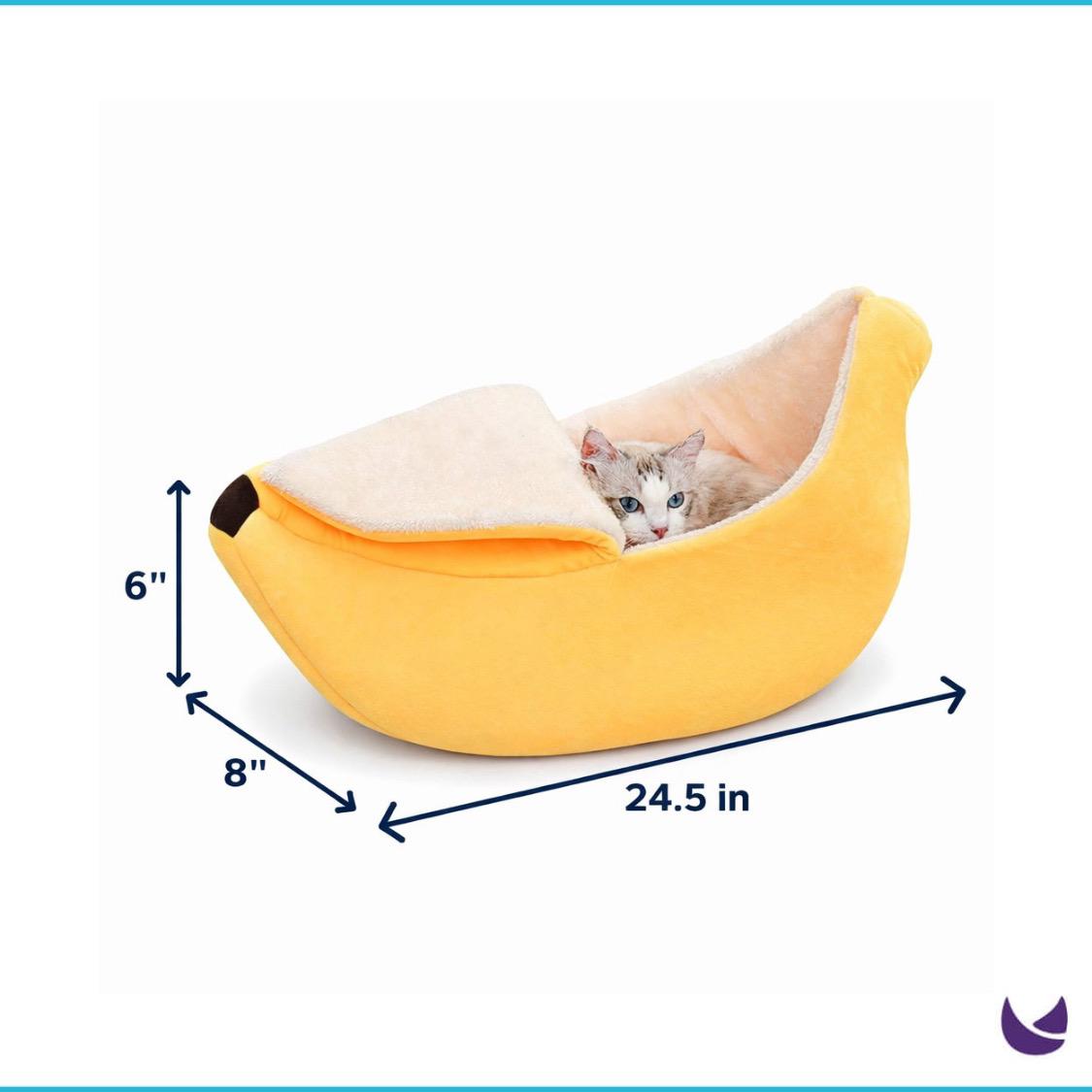 Cat Banana Bed and House