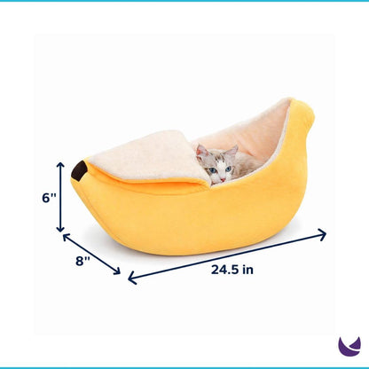 Cat Banana Bed and House