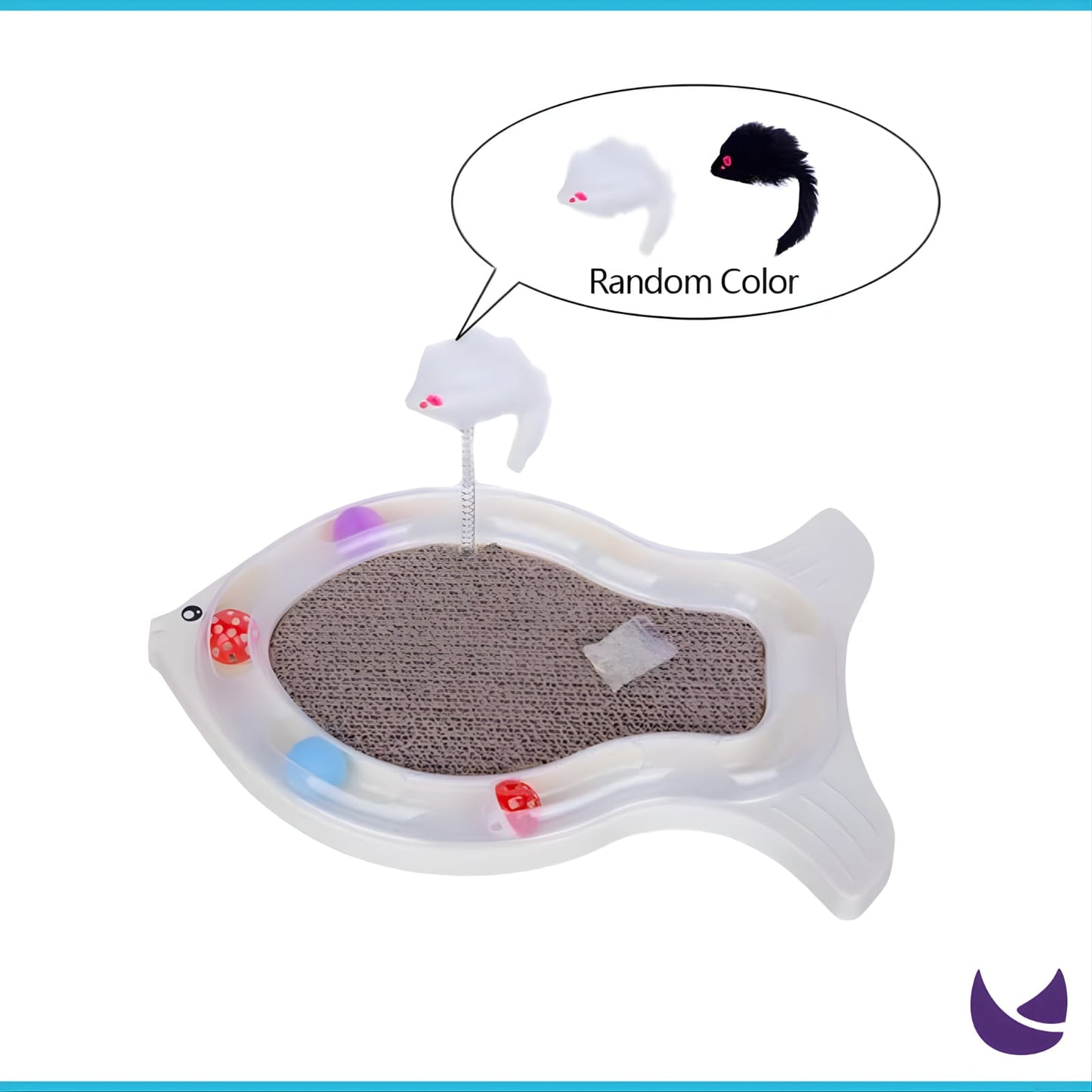 Cat Scratching Pad - Fish Shaped Scratch Pad