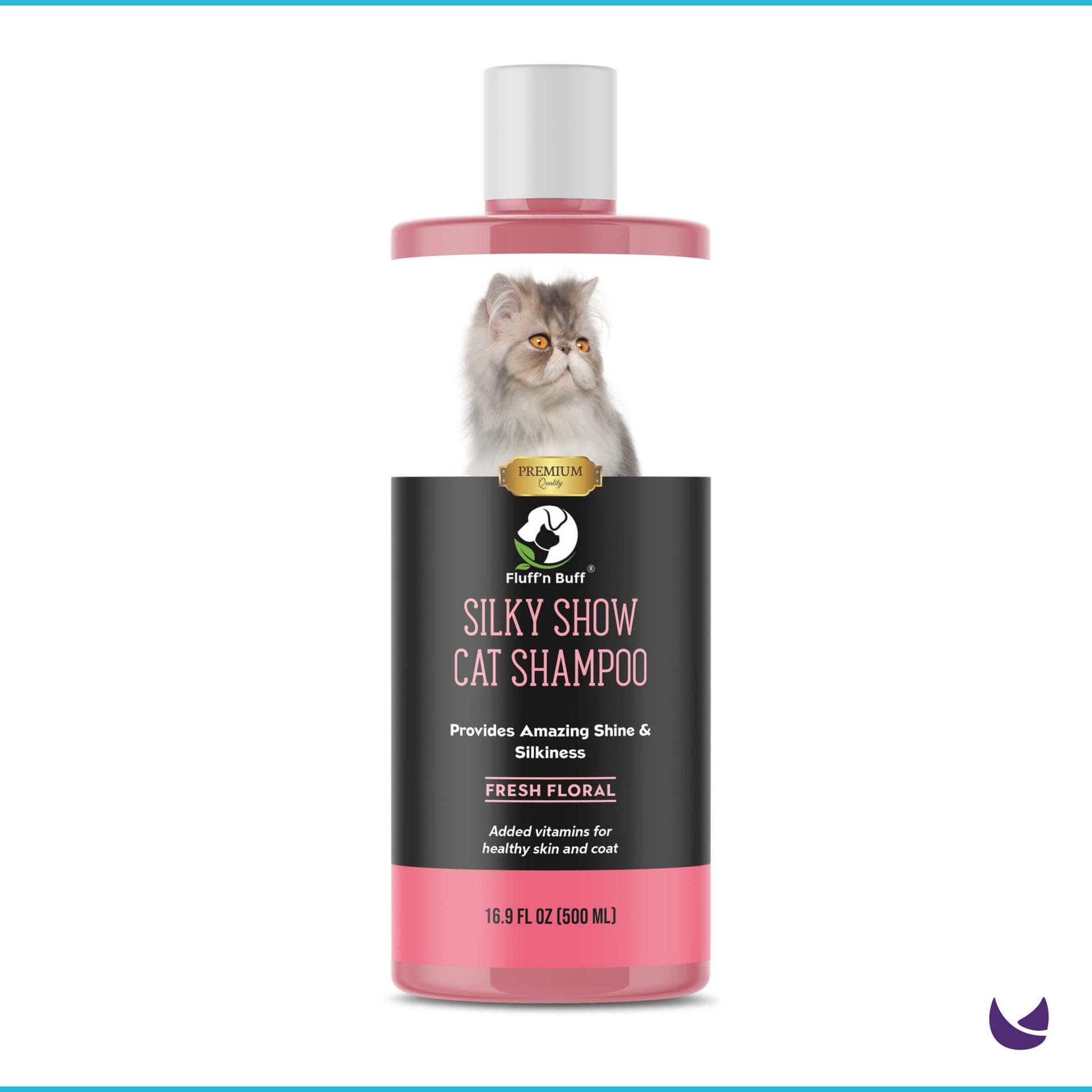 Fluff n Buff Cat Shampoo Fresh Floral Pink