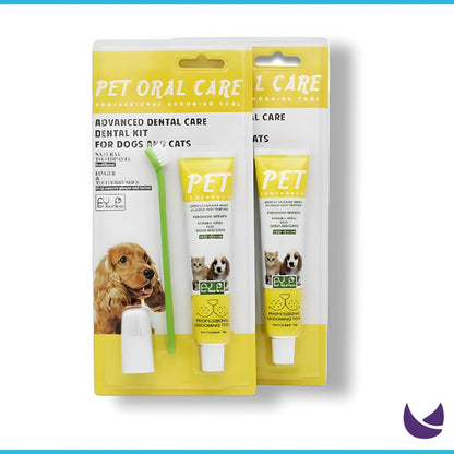 Pet Dental Care Kit – Toothpaste and Toothbrush for Cats & Dogs