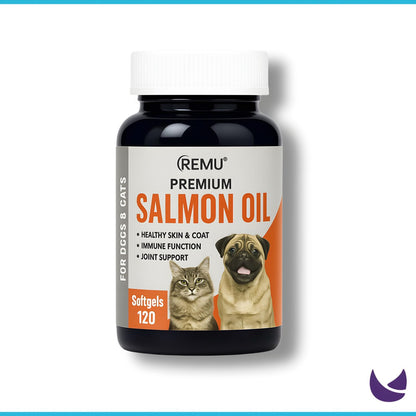 Remu Salmon Oil For Cats And Dogs (120 Softgels)