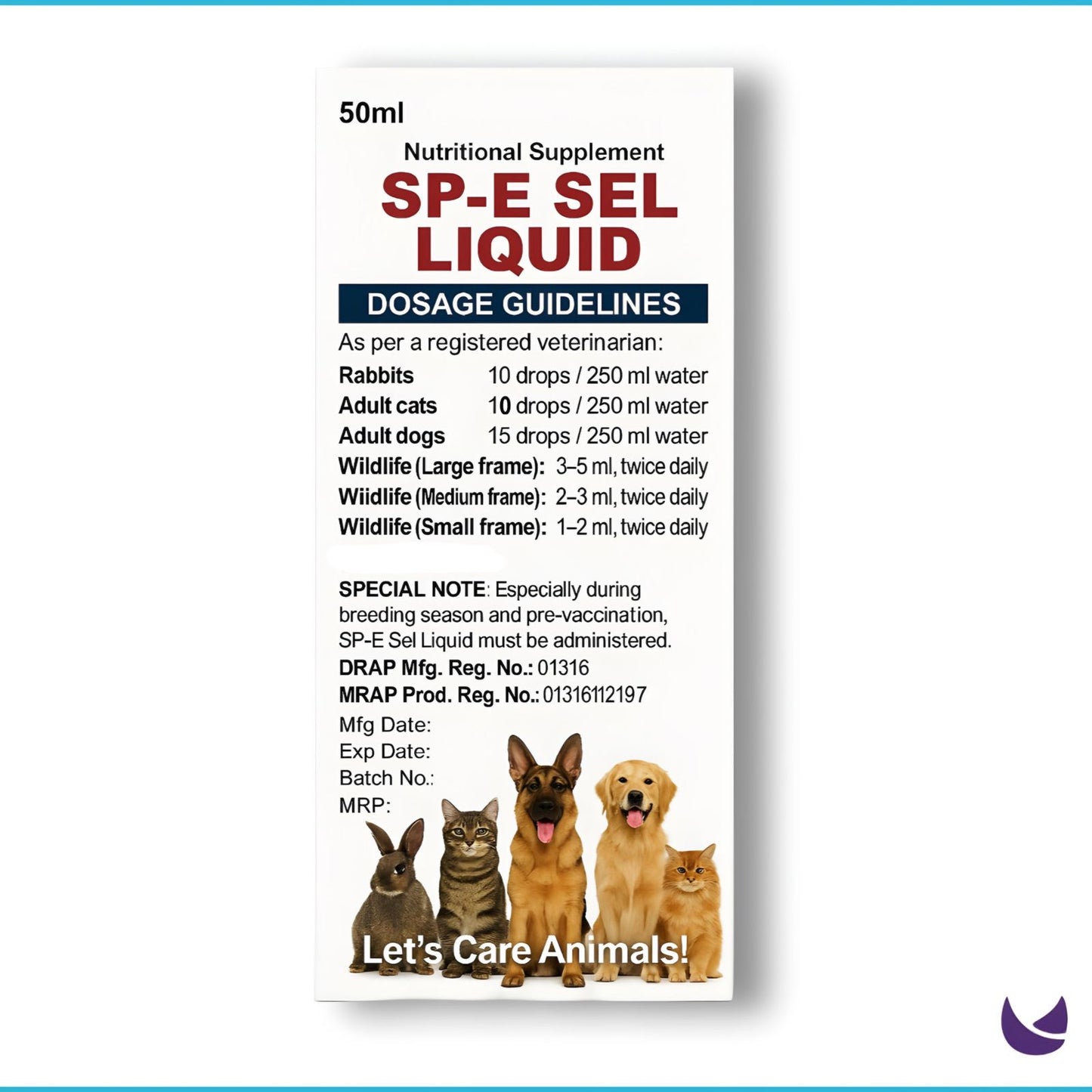 SP-E Sel Liquid: Pet Immunity Booster