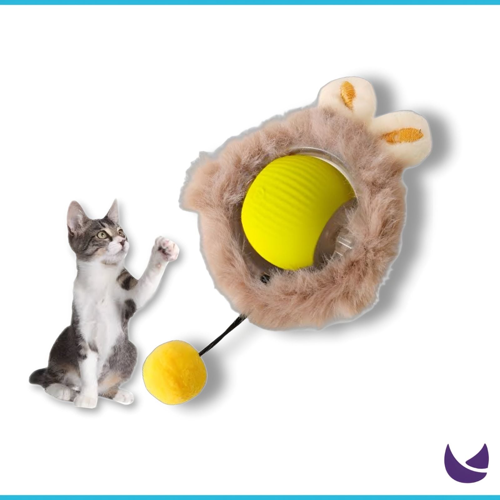 Smart Automatic Cat Ball Plush Toy for Cats