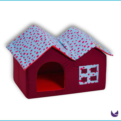 Soft Foam Double Roof Cat House for Cats 2