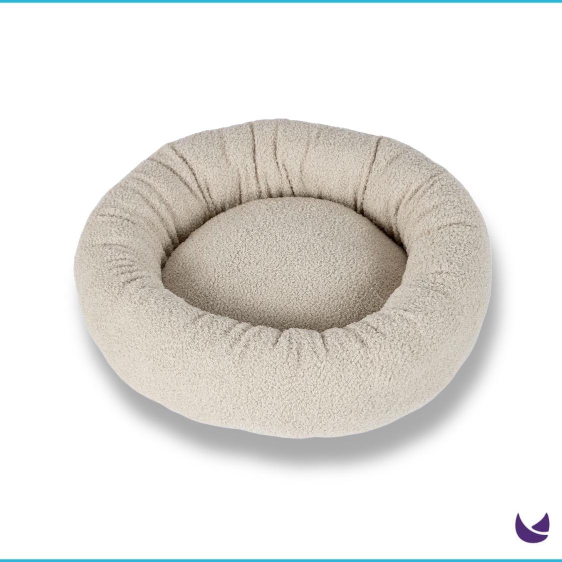 Soft Plush Round Cat Bed for Indoor Cats