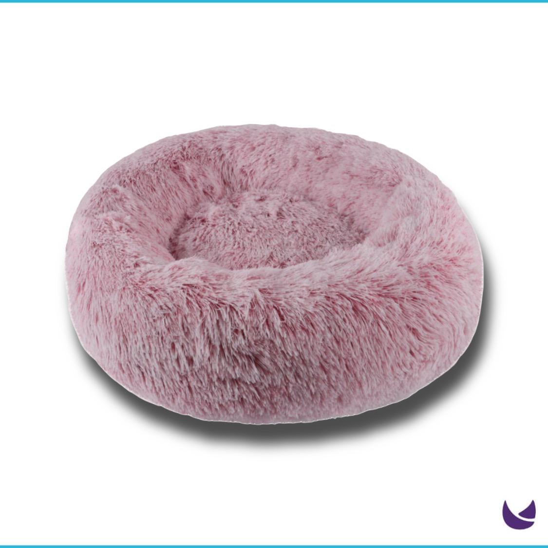 Soft Plush Round Cat Bed for Indoor Cats