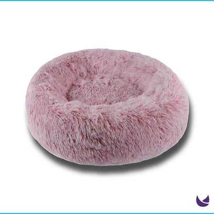 Soft Plush Round Cat Bed for Indoor Cats