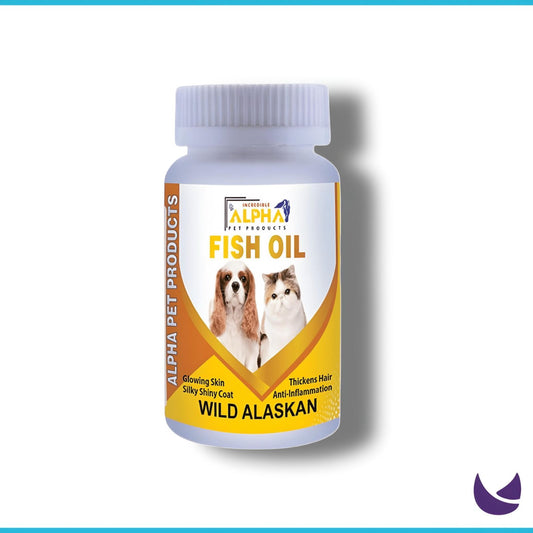 Wild Alaskan Salmon Fish Oil for Dogs and Cats (100 Capsules)