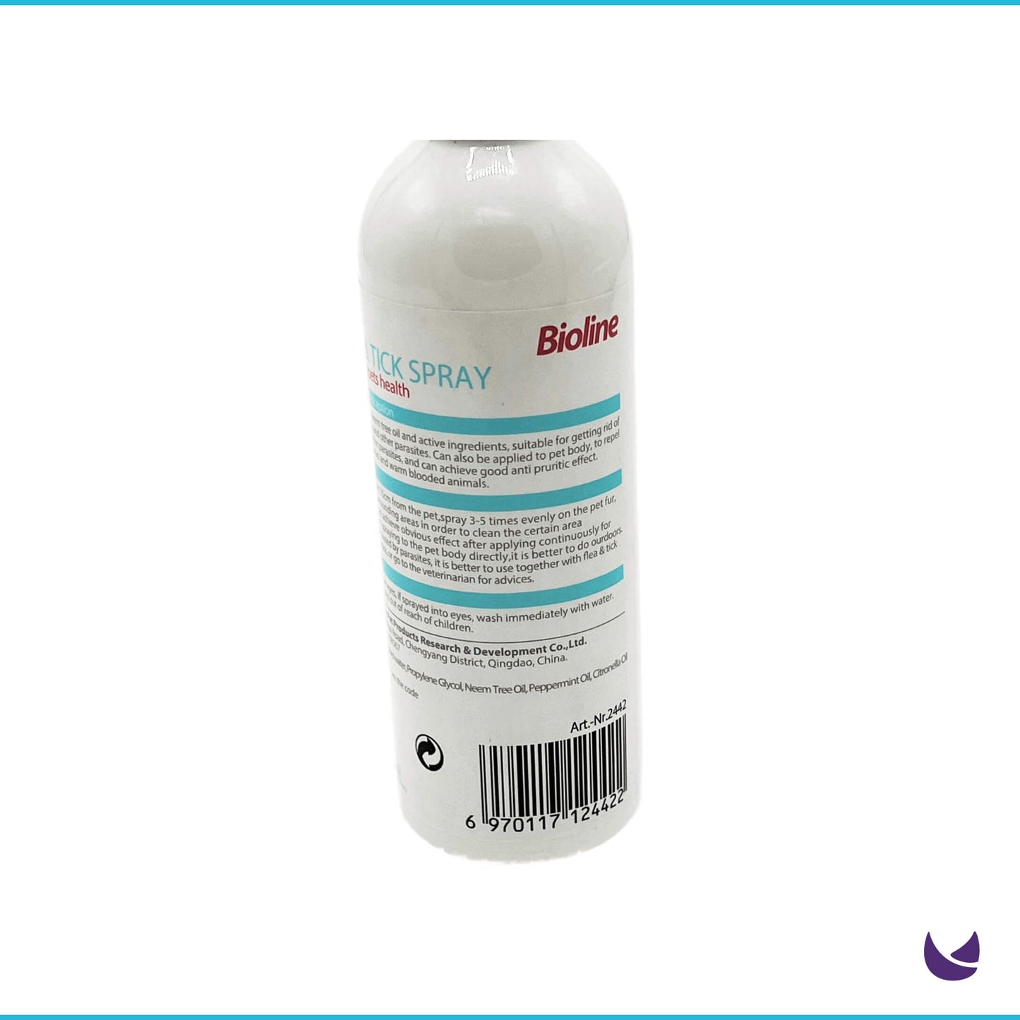 Bioline Flea and Tick Spray for Cats (175ml)