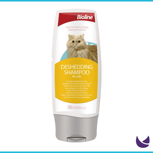 Bioline Deshedding Shampoo for cats 200ml yellow