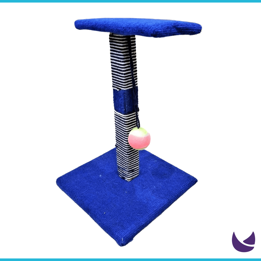 Cats scratching post with ball