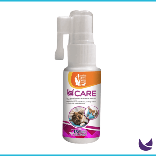 E Care by Mega for Ear Mites Treatment in Cats and Dogs