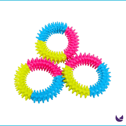 Colorful Ring Chew Toy for Dogs Training and Dental Care