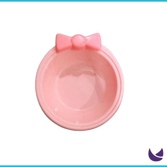 Queen pink pet food bowl