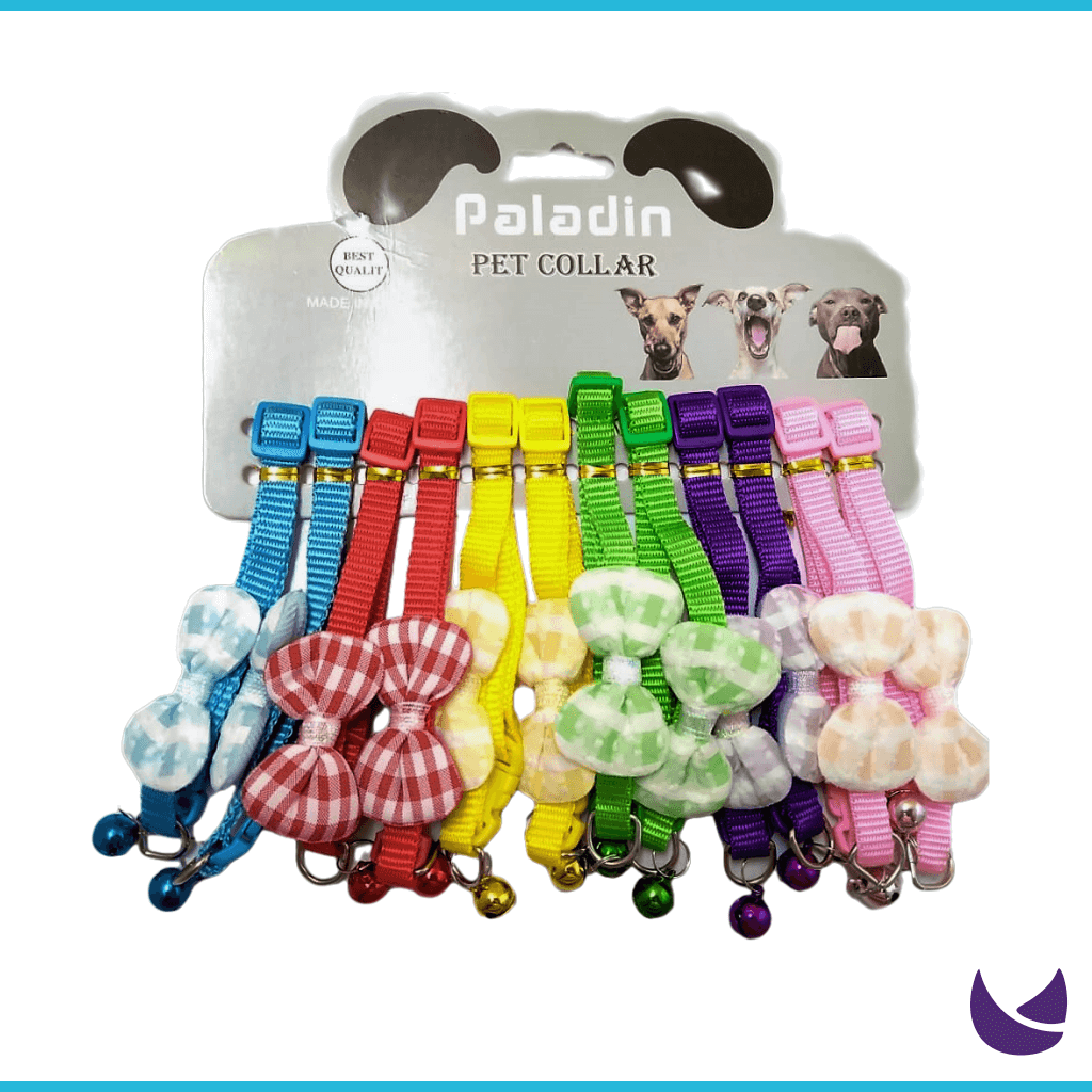 Colorful collar bow for cats and dogs