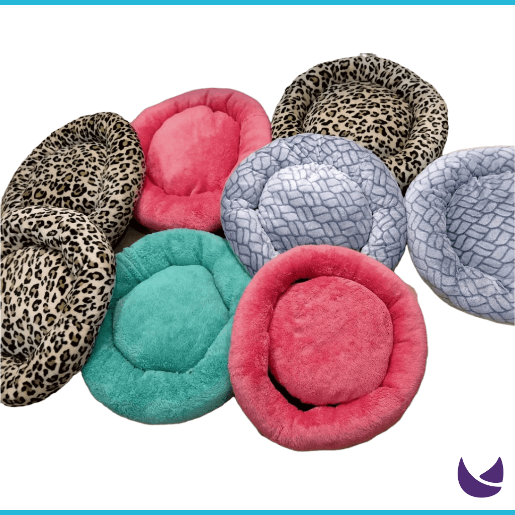 Multi color soft bed cushions for pets