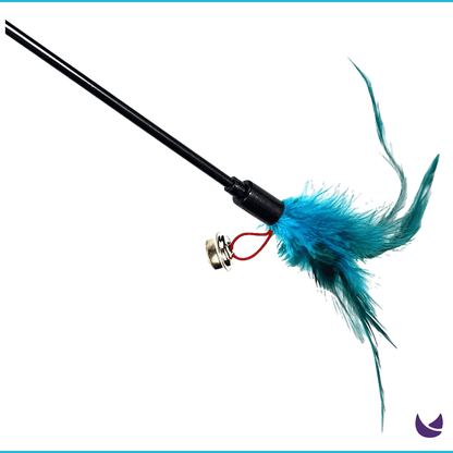 Stick Toy with Fur and Bell for Cats