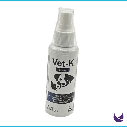 Vet-K spray for pets flea and tick treatment